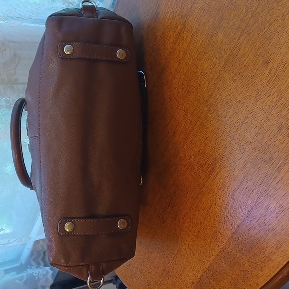 Coach Ashley brown leather satchel purse no. L1049-F15445 - Picture 5 of 13